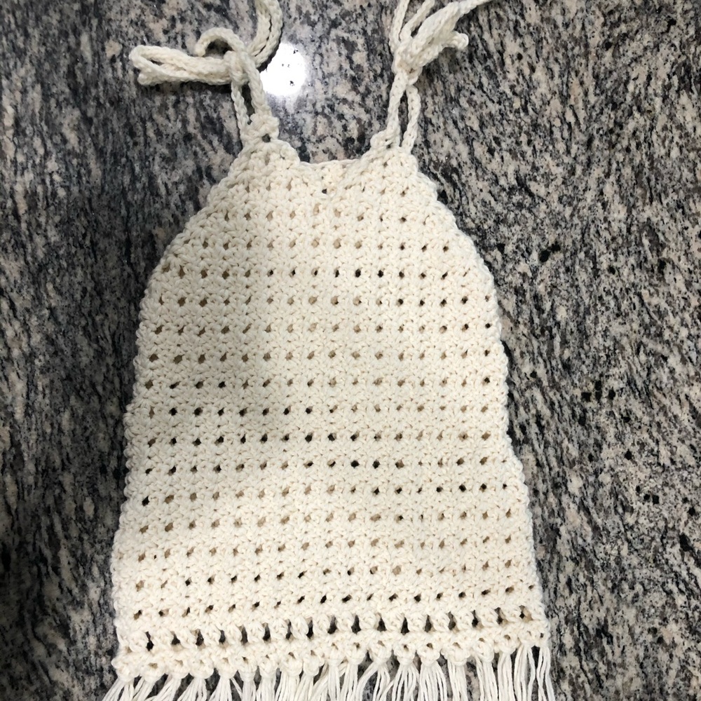 Handmade crochet girls swimsuit cover